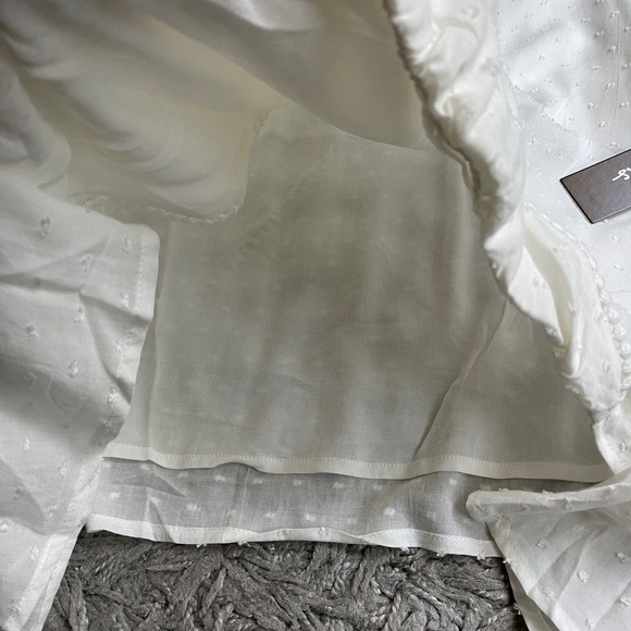 Morningside White Lace-Up Bell Sleeve Surplice Top - Picture 8 of 14